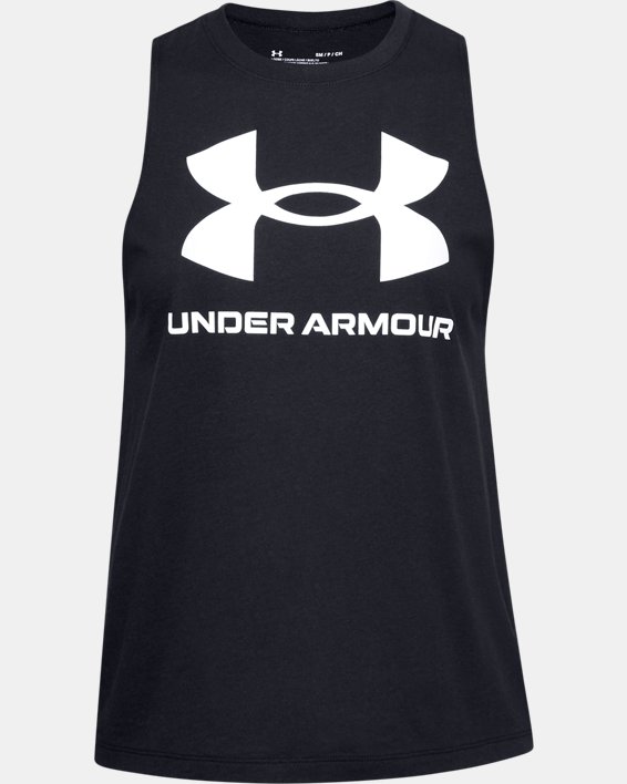 Women's UA Rival Tank, Black, pdpMainDesktop image number 4